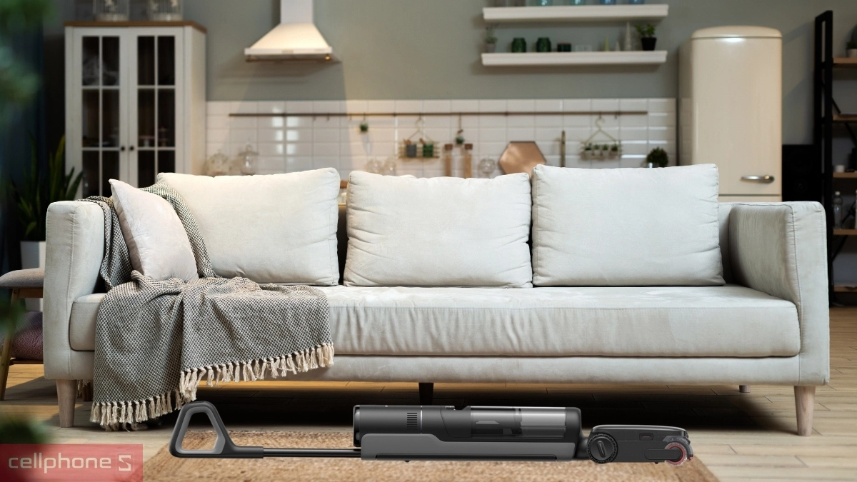 Khả năng ngả phẳng 180 độ của Máy hút bụi lau nhà cầm tay Dreame H16 Flexreach