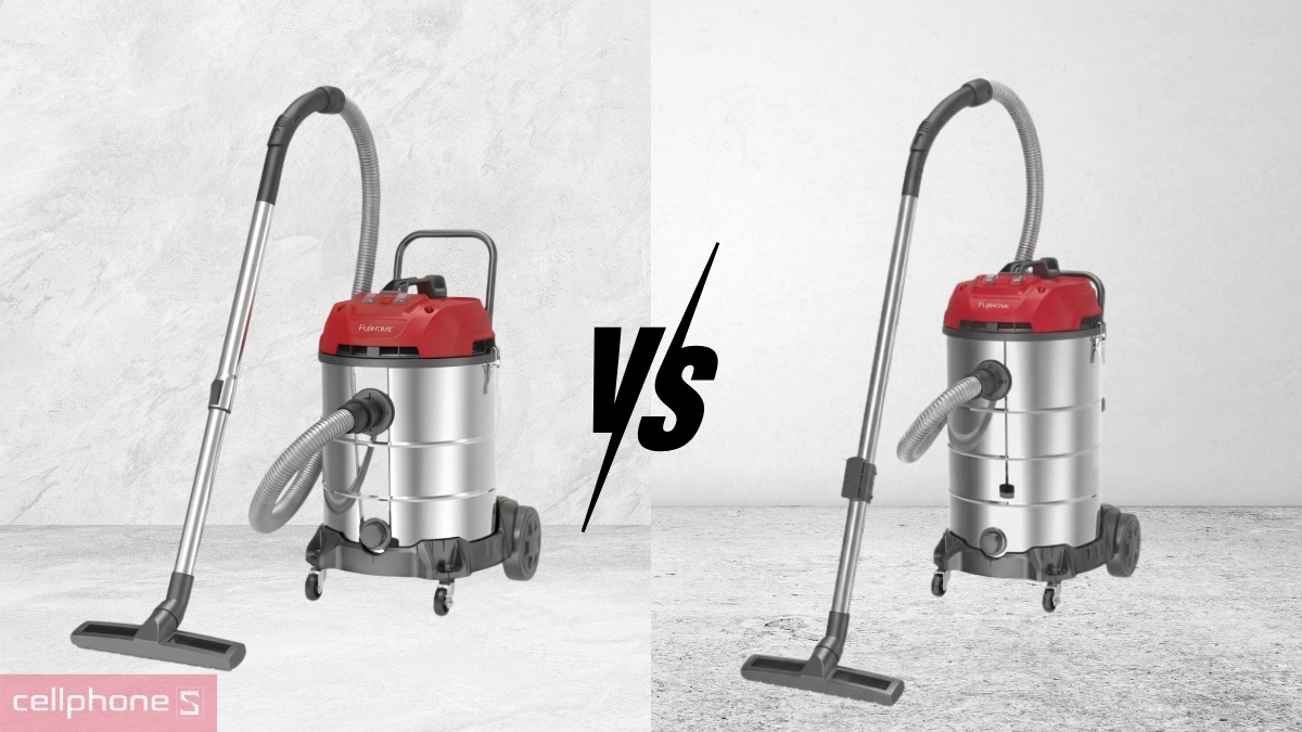 So sánh đời trước với máy hút bụi công nghiệp Fujihome VC80