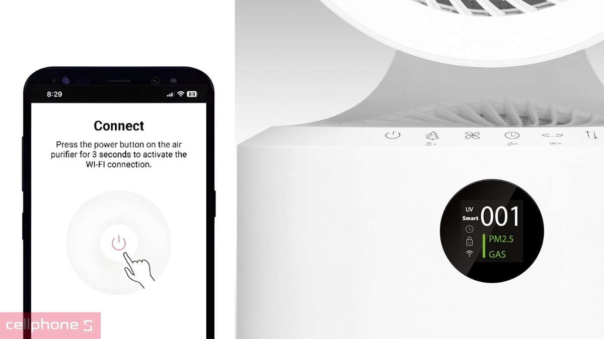 Bật máy tại nơi có Wifi ổn định