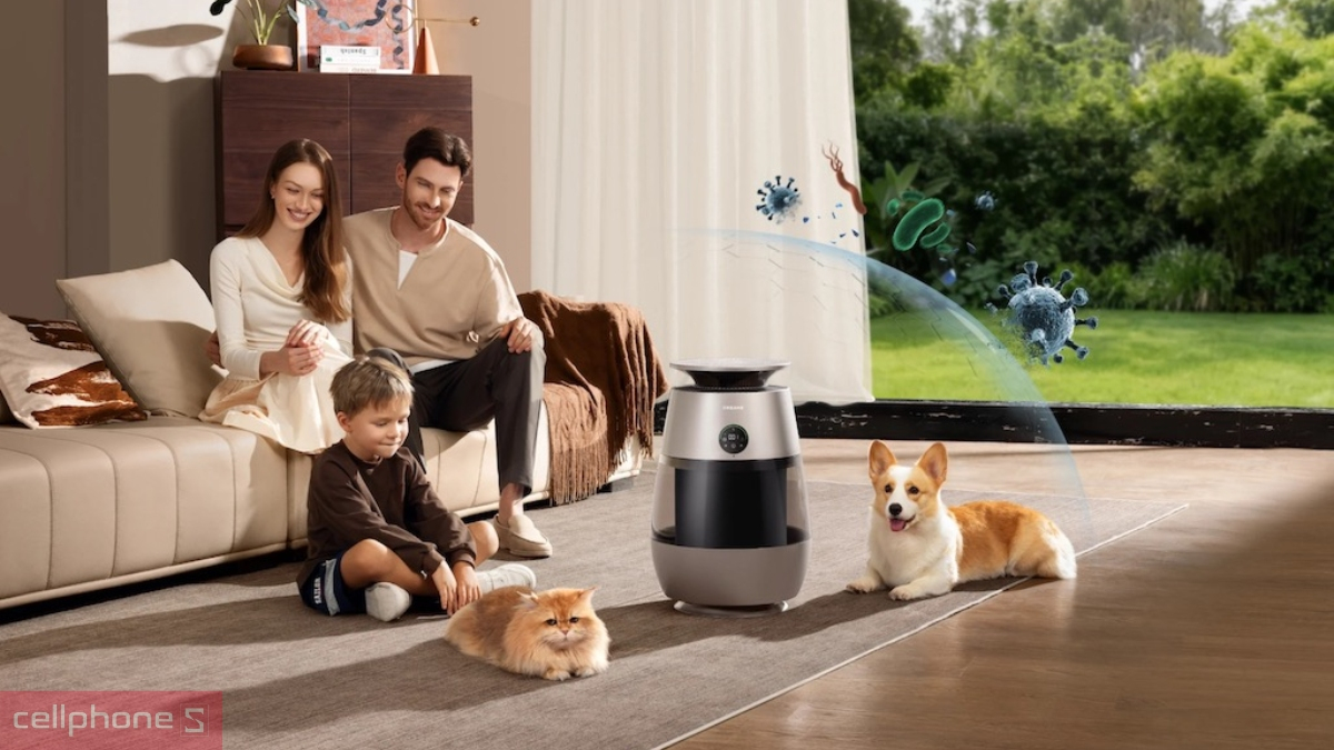 Khả năng lưu thông khí của máy lọc không khí Dreame Pet AP10