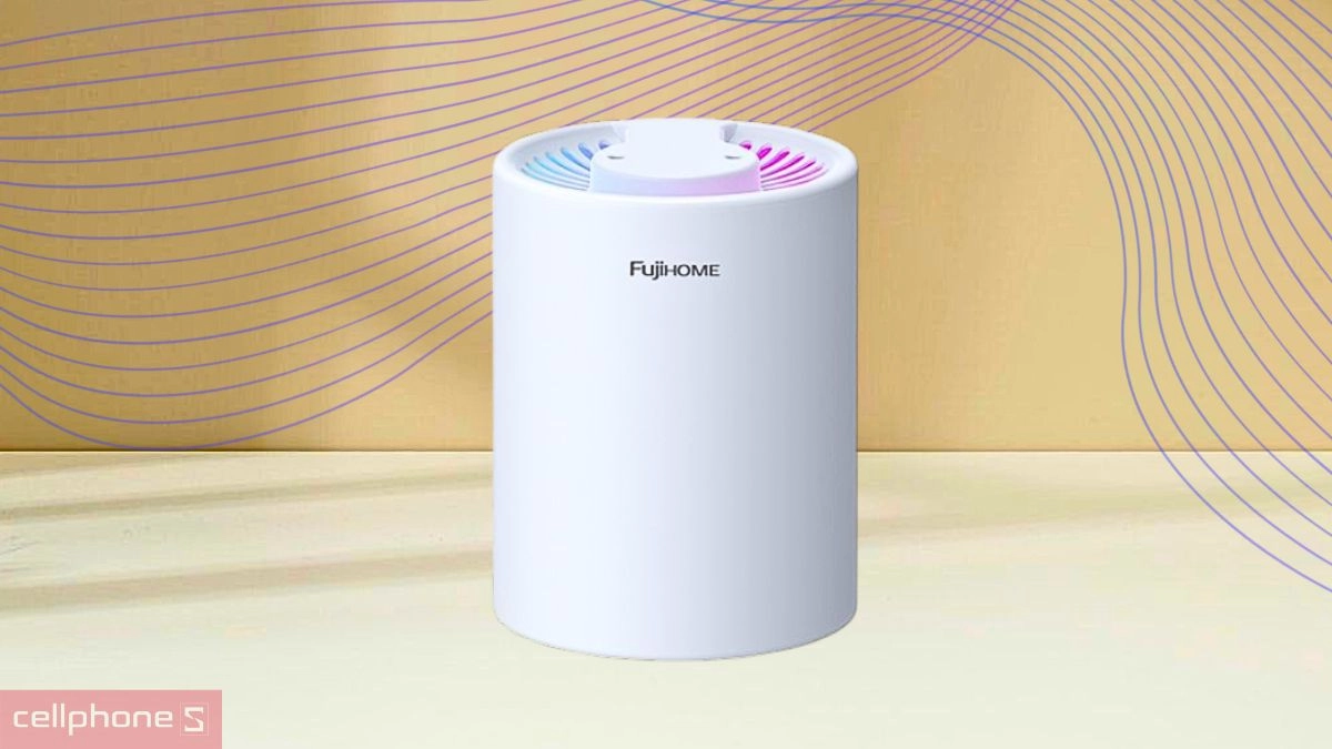 ion bạc trên máy phun sương tạo ẩm xông tinh dầu Fujihome HM05A