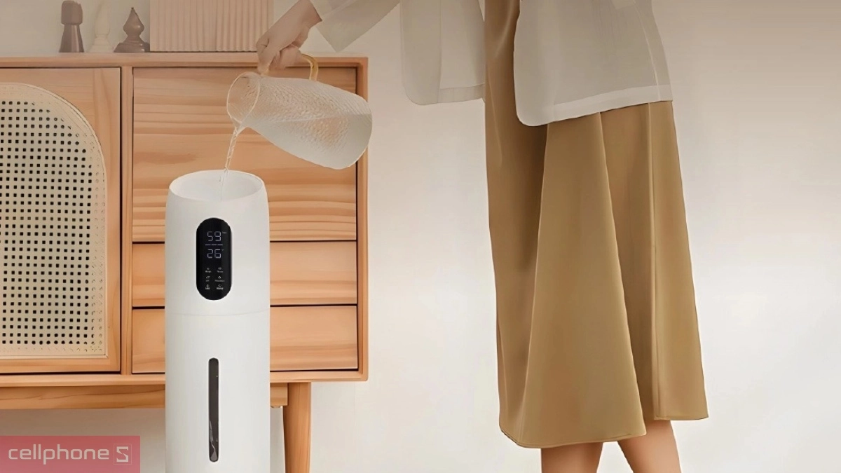Dung tích máy tạo ẩm xông tinh dầu khử khuẩn UV FujiHome HM10UV-WIFI