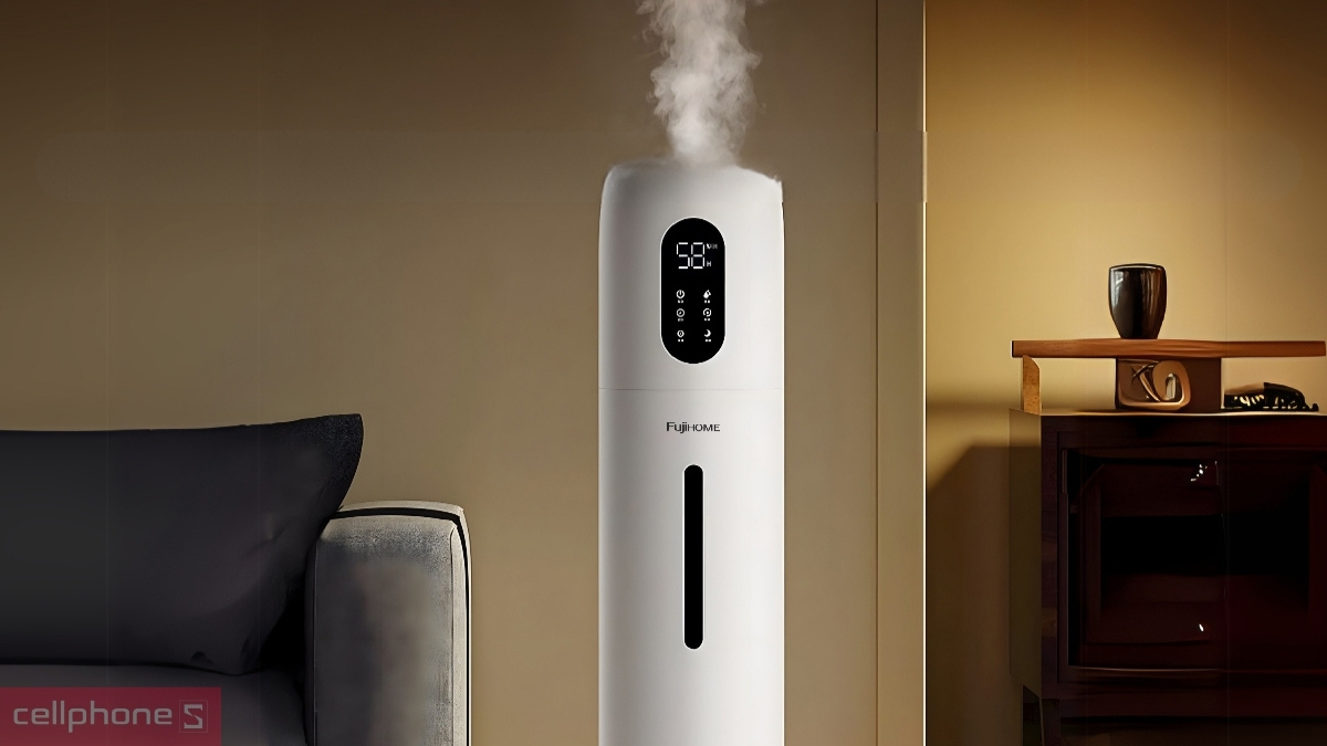 Kiểu dáng máy tạo ẩm xông tinh dầu khử khuẩn UV FujiHome HM10UV-WIFI