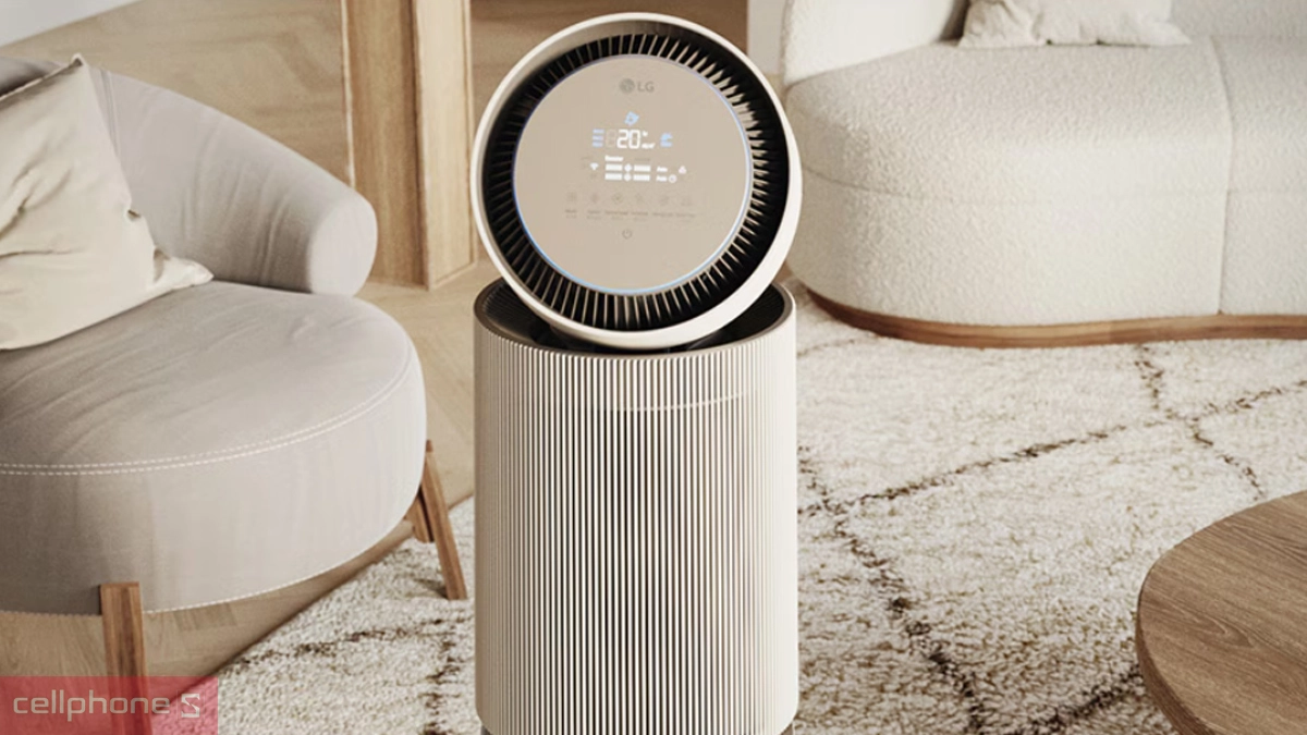 Máy lọc không khí LG PuriCare PET 2 tầng 360 Alpha AS10GDBY0 dành cho gia đình nuôi thú cưng