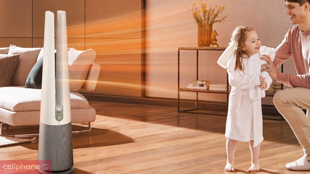 Máy lọc kết hợp quạt LG Puricare Aerotower