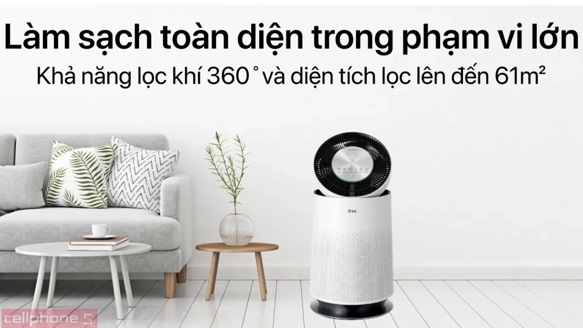 Máy lọc không khí LG Puricare 1 tầng Safe Plus AS65GDWH0