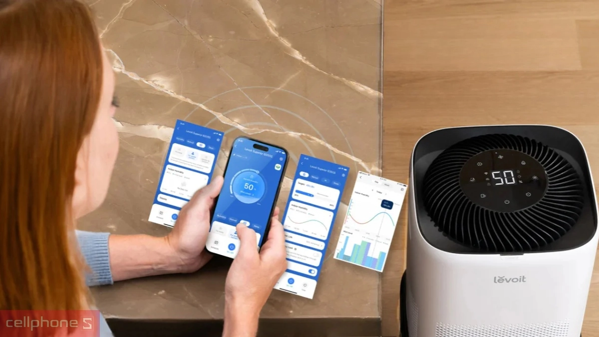 Hệ điều hành VeSync hỗ trợ quản lý thông minh từ xa
