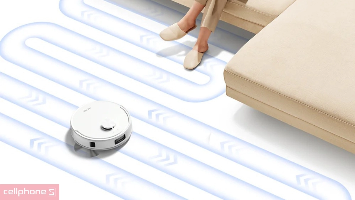 Điều khiển qua app trên Robot hút bụi lau nhà MOVA E20S Pro Plus