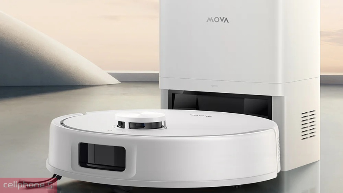 Thiết kế gọn gàng của Robot hút bụi lau nhà MOVA E20S Pro Plus