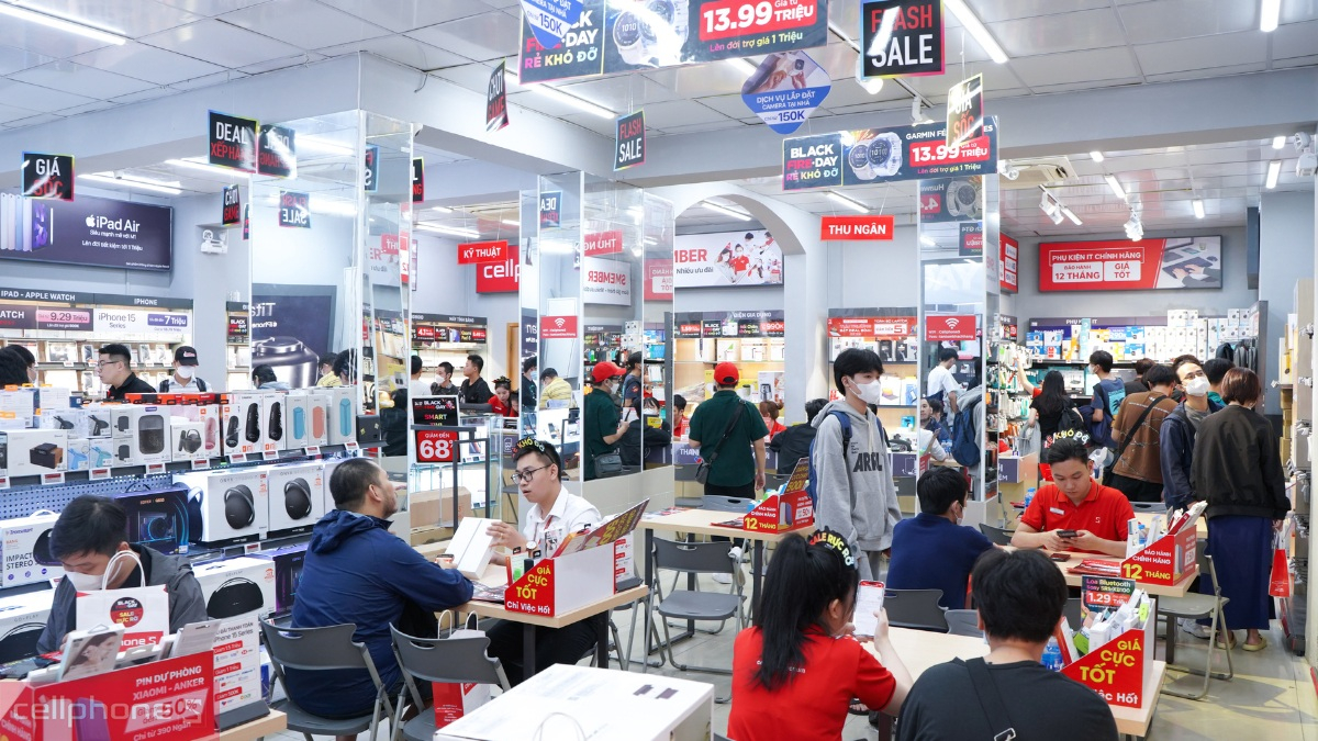 Cửa hàng bán điện thoại, thiết bị công nghệ