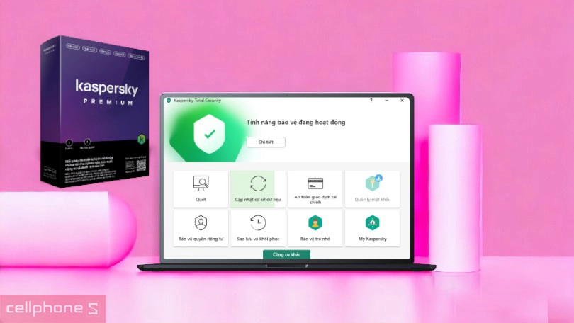 Tính năng quyền riêng tư của bản quyền phần mềm Kaspersky Premium KTS Sea KL19494UAFS