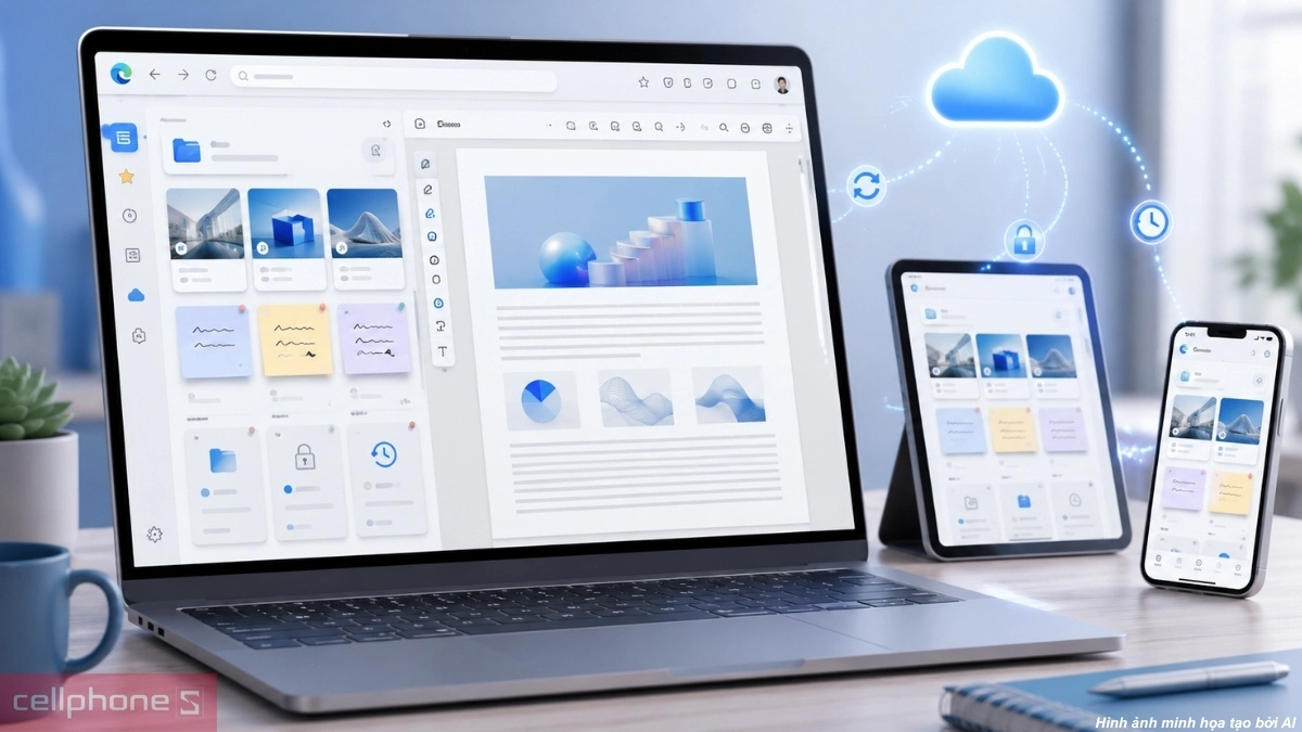Dữ liệu duyệt web được đồng bộ qua nhiều thiết bị