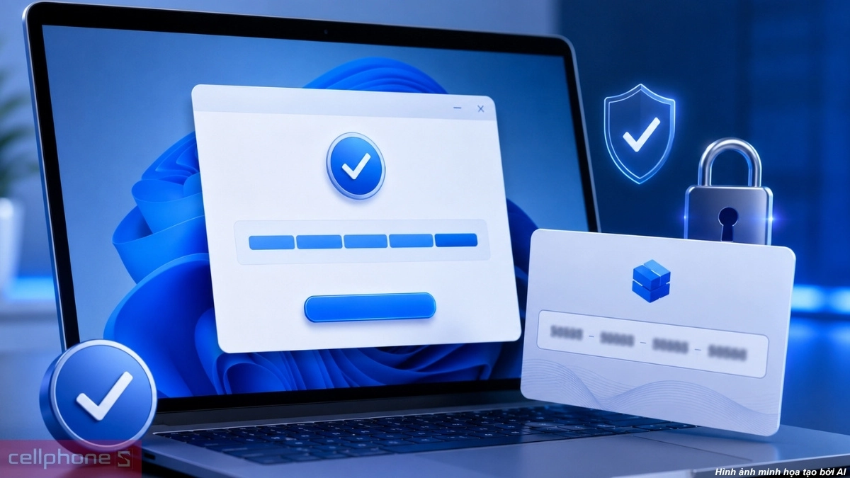 Product Key gồm 25 ký tự dùng kích hoạt
