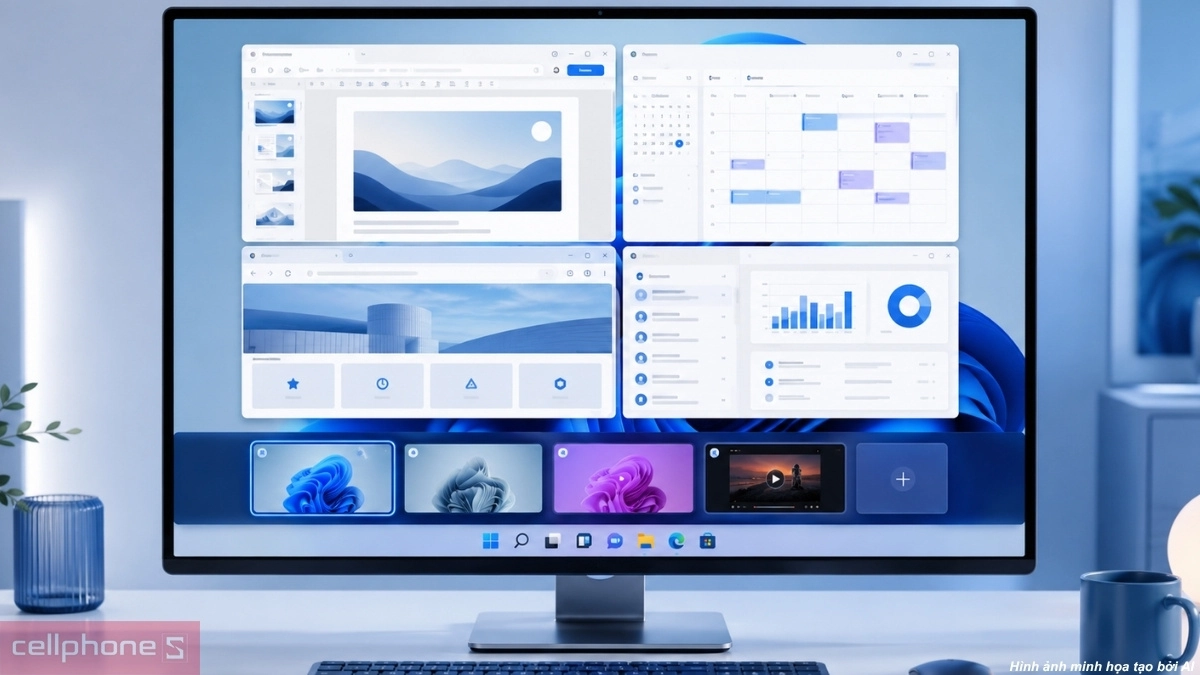 Virtual Desktops tạo nhiều không gian làm việc riêng