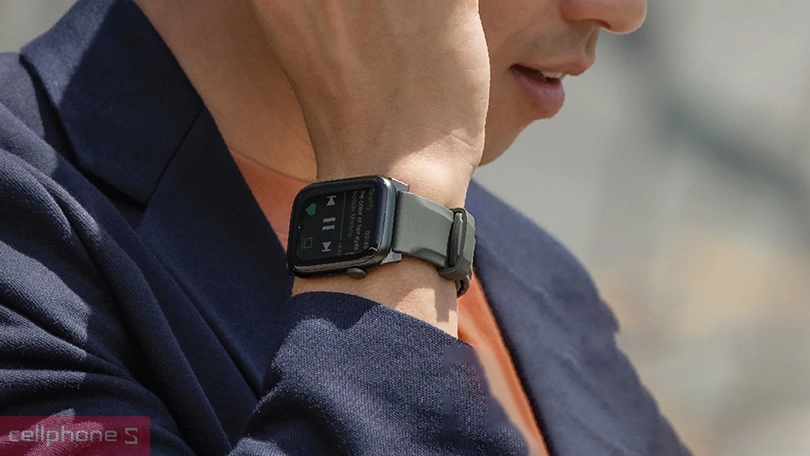 Dây đeo Apple Watch Uniq Linus Airosoft silicone 45/44/42mm