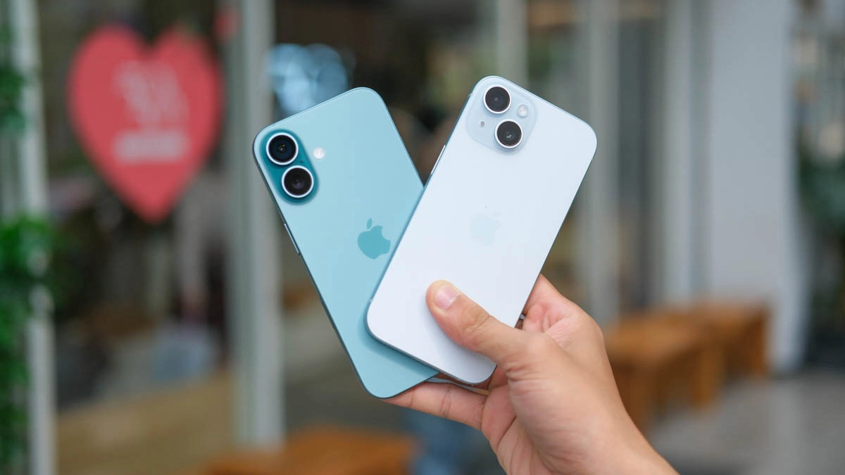 So sánh iPhone 16 thường với iPhone 15