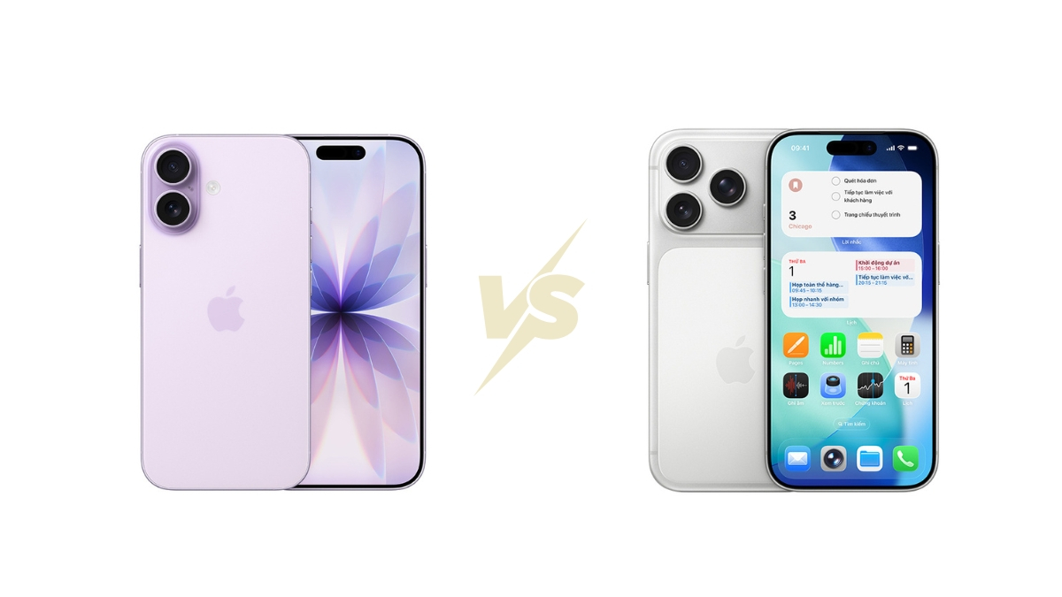 So sánh nhanh 17 base và 17 Pro Max