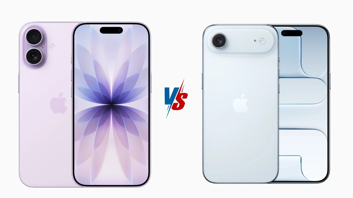 So sánh iPhone 17 thường cùng với iPhone Air