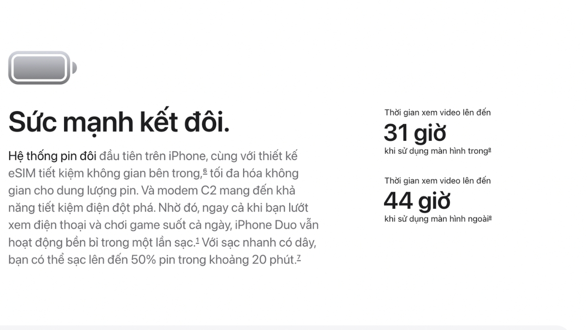 iPhone Duo hỗ trợ sạc nhanh USB-C và sạc không dây MagSafe