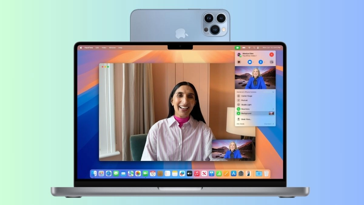 iPhone làm camera cho Mac khi họp video trực tuyến
