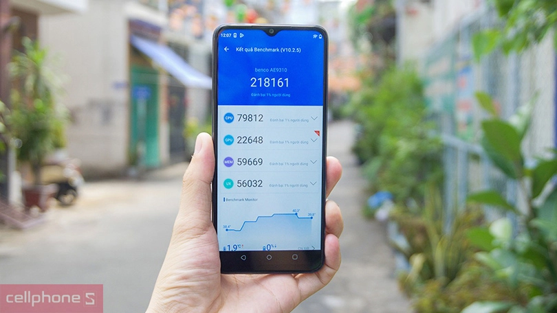 Hiệu năng điện thoại Benco V91