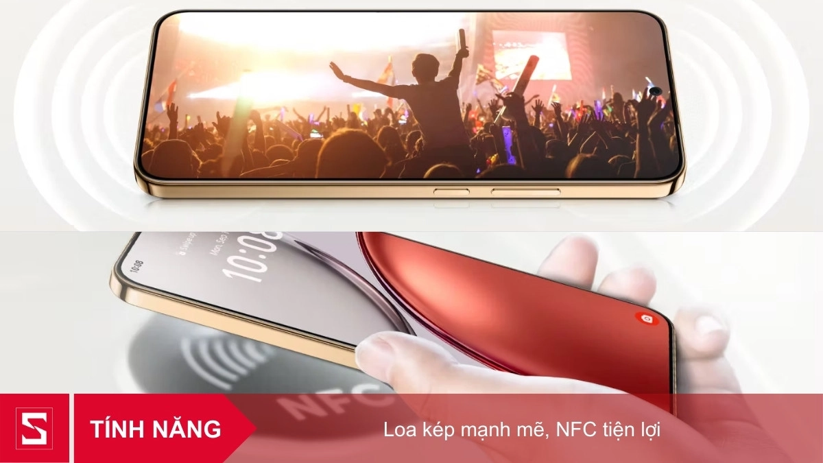 Loa kép và NFC nhanh chóng