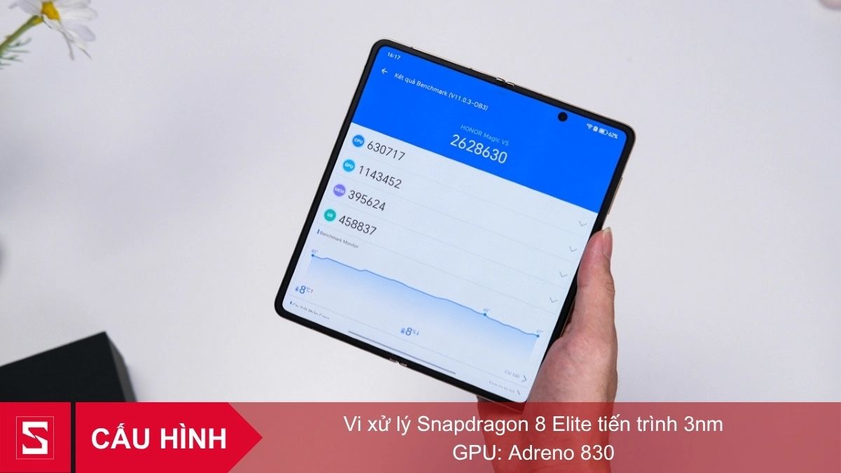 Magic V5 Honor trang bị vi xử lý Snapdragon 8 Elite