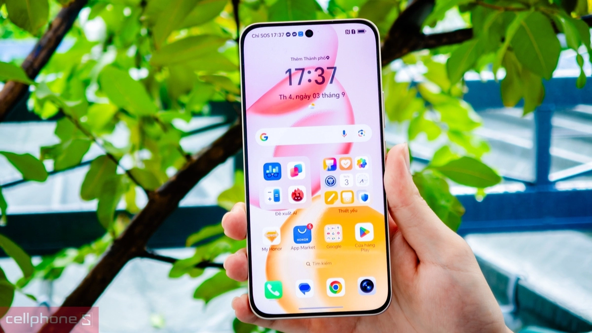 Điện thoại Honor 400 5G có màn hình 6.55 inch 