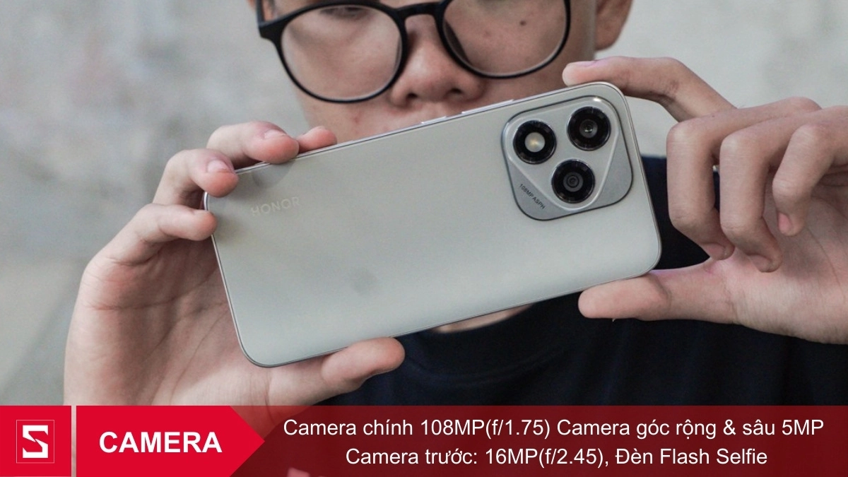 Điện thoại HONOR 400 Lite 5G sở hữu camera chính 108MP