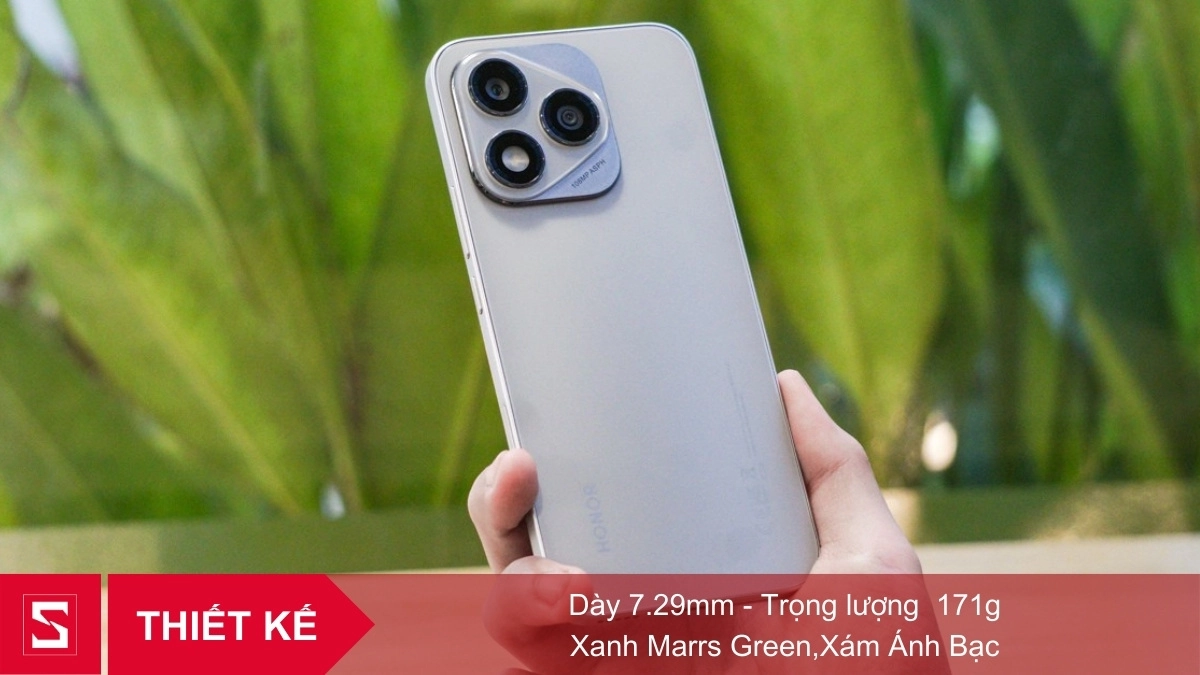 Điện thoại HONOR 400 Lite 5G gây ấn tượng với độ mỏng chỉ 7.29mm