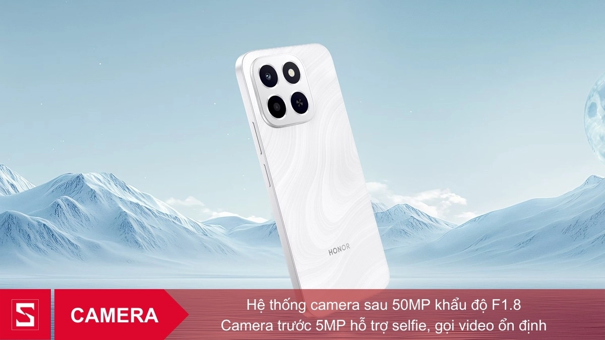 Camera 50MP đa chế độ, hỗ trợ quay video Full HD