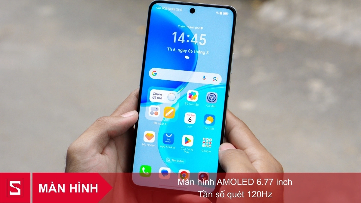 HONOR X8d trang bị màn hình AMOLED 6.77 inch với độ phân giải 1080 x 2392 pixels