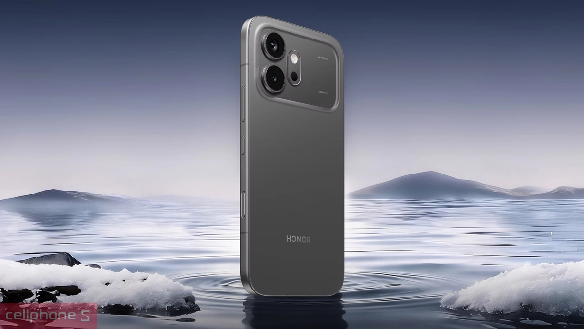 Thiết kế thời thượng HONOR 600 5G màu đen sang trọng ấn tượng với cụm camera mặt lưng