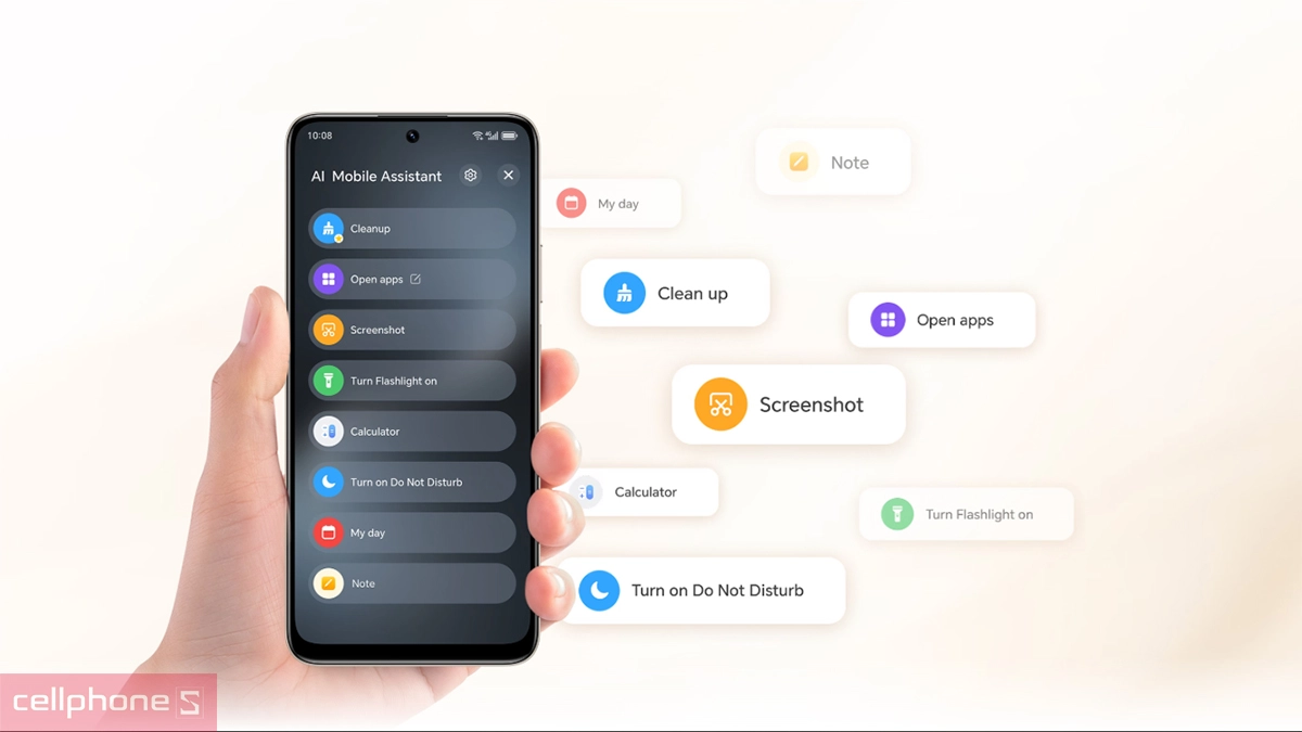 Nút AI tức thì truy cập một chạm