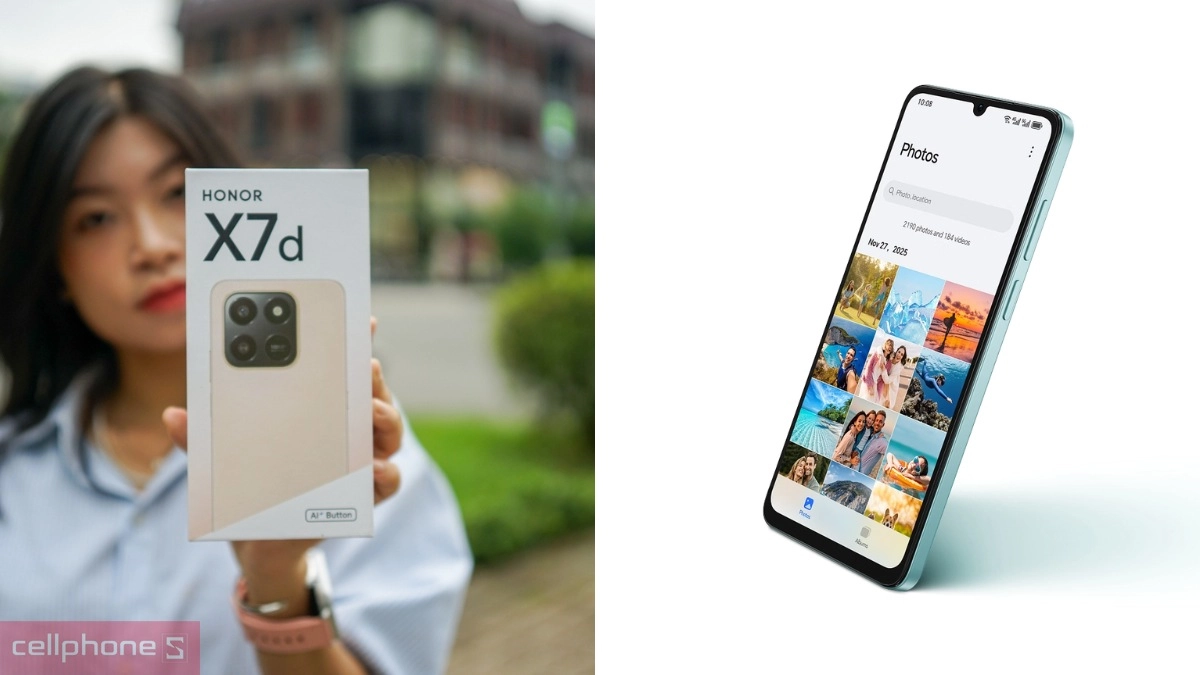 Bảng so sánh thông số kỹ thuật HONOR X7d và HONOR X6d