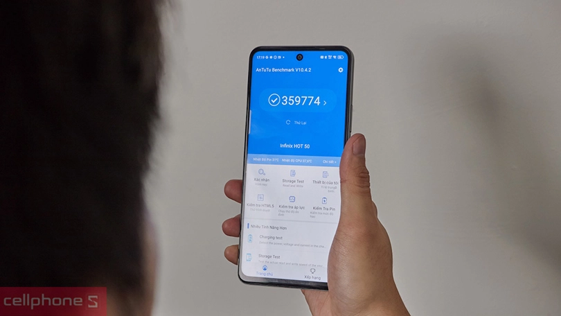 Hiệu năng điện thoại Infinix Hot 50