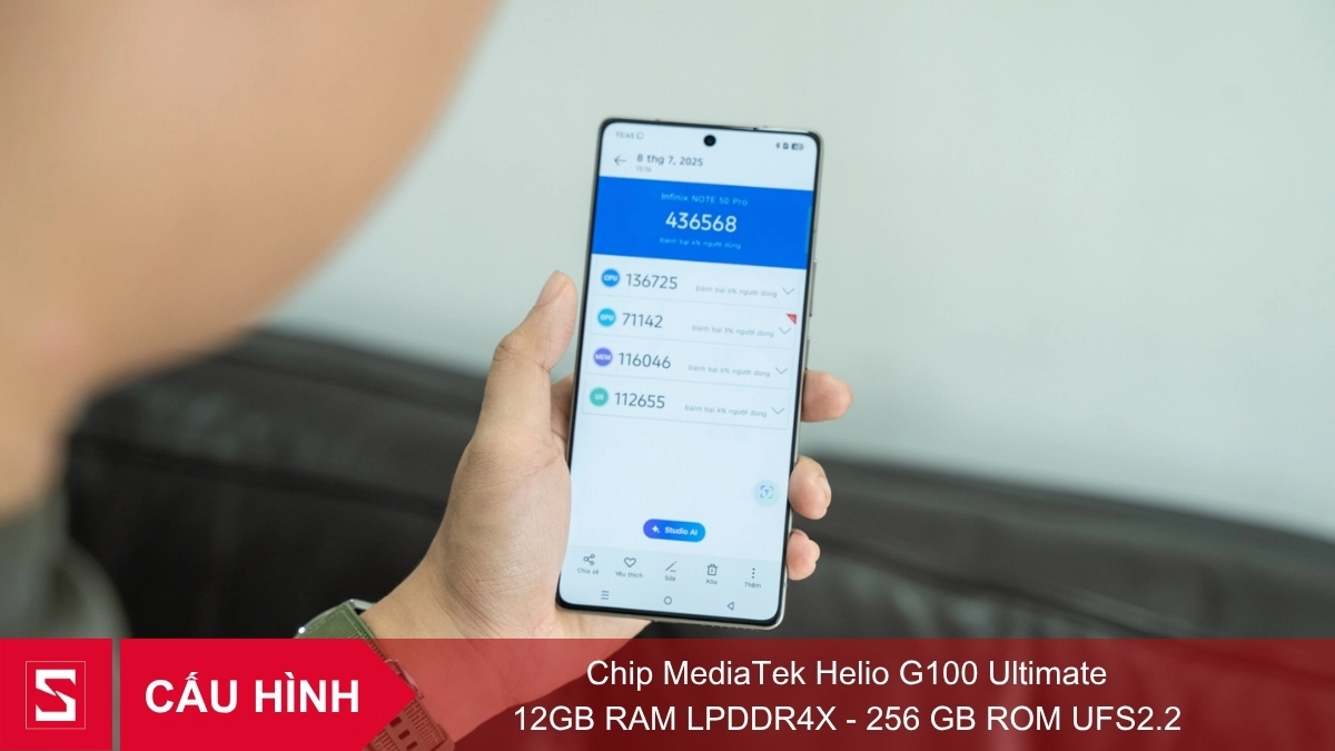 Cấu hình điện thoại Infinix Note 50 Pro