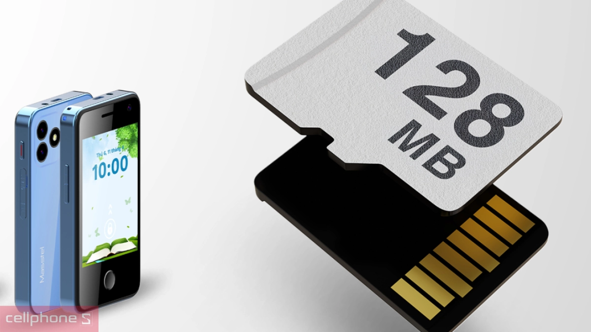Điện thoại Masstel Alfa 5 sở hữu bộ nhớ trong 128MB 