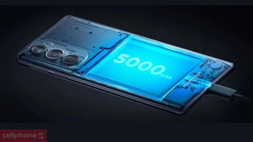 Pin 5000 mAh cùng sạc nhanh 10W chất lượng