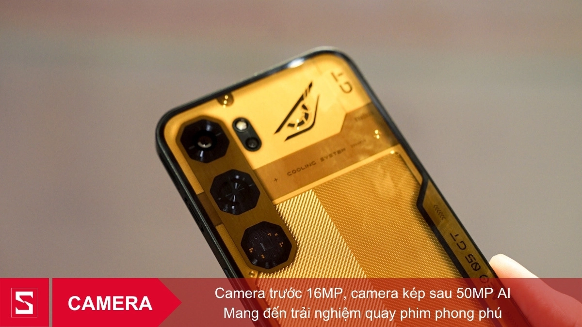Hệ thống cụm ba camera sau 50MP trên điện thoại Nubia Neo 5 GT