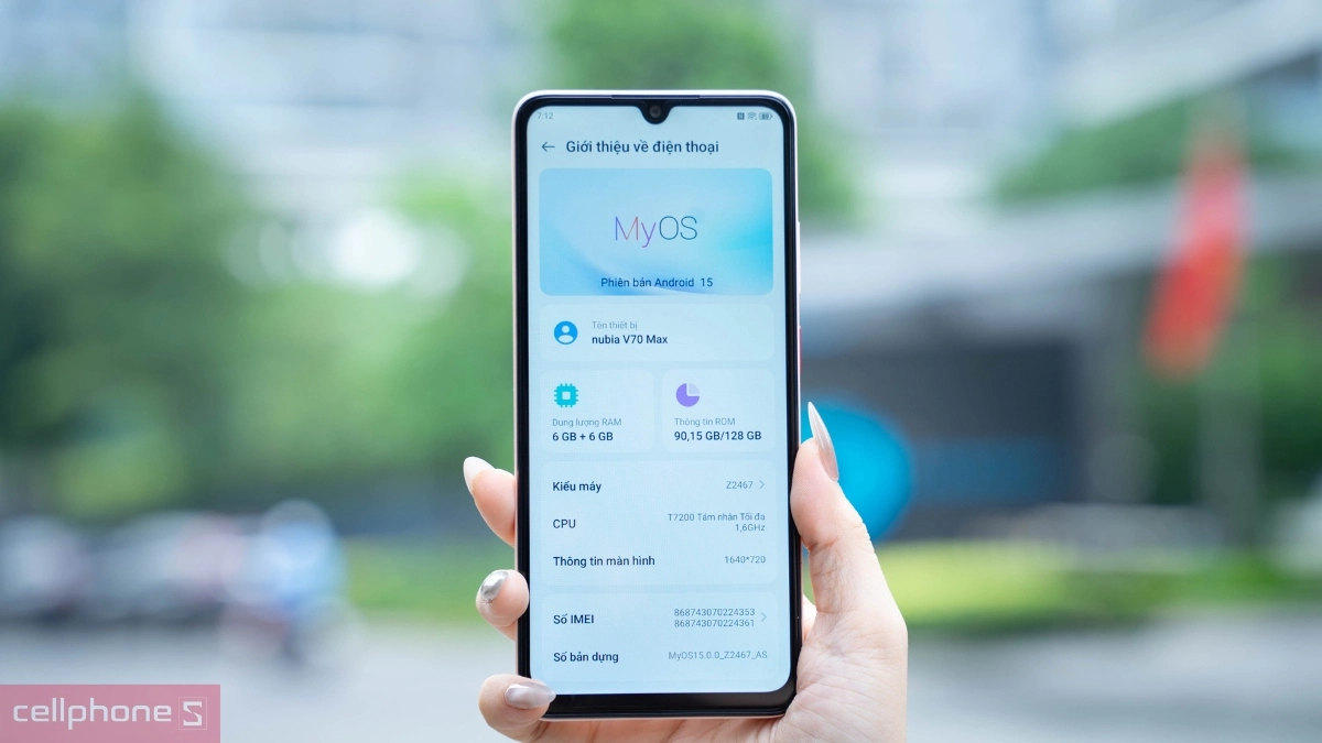 Hiệu năng điện thoại Nubia V70 Max