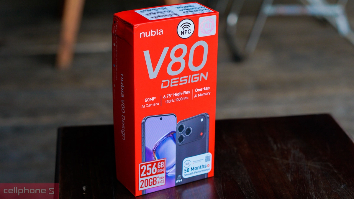 Bảng so sánh thông số Nubia V80 Design và Nubia V70 Design