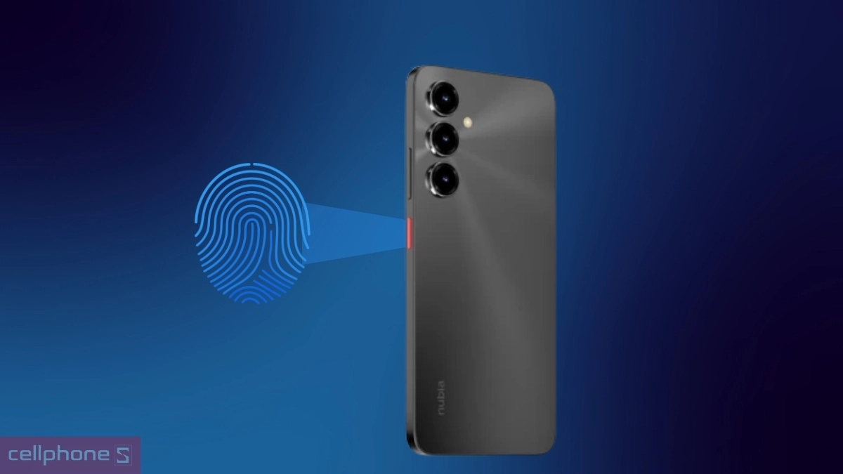 Mở khóa nhanh bằng vân tay cạnh bên