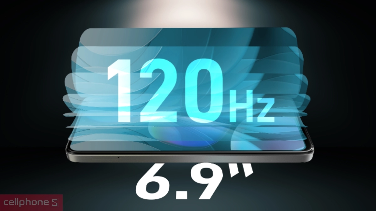 Nubia V80 Max sở hữu màn hình kích thước 6.9 inch