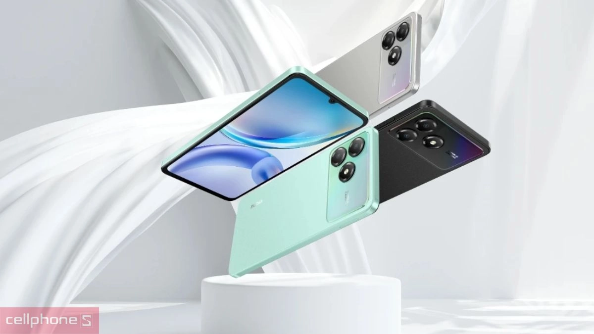 Các phiên bản màu sắc mặt lưng xanh ngọc, đen và xám bạc của dòng máy giá rẻ Nubia