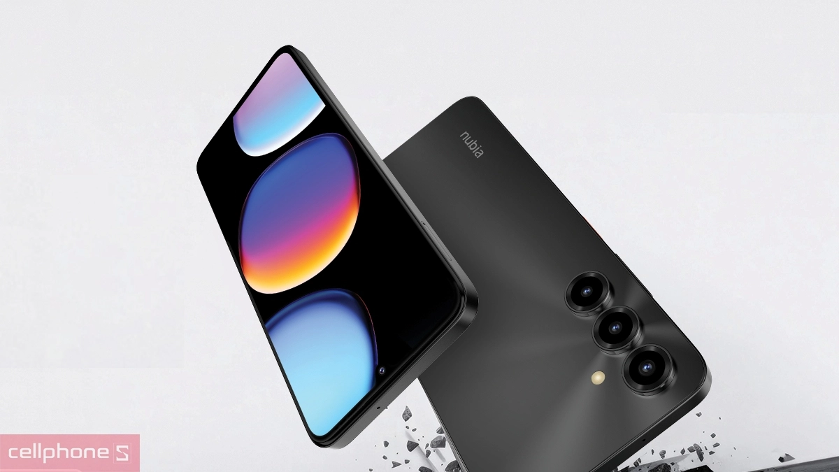 Thiết kế mỏng nhẹ trên điện thoại Nubia V80 Max