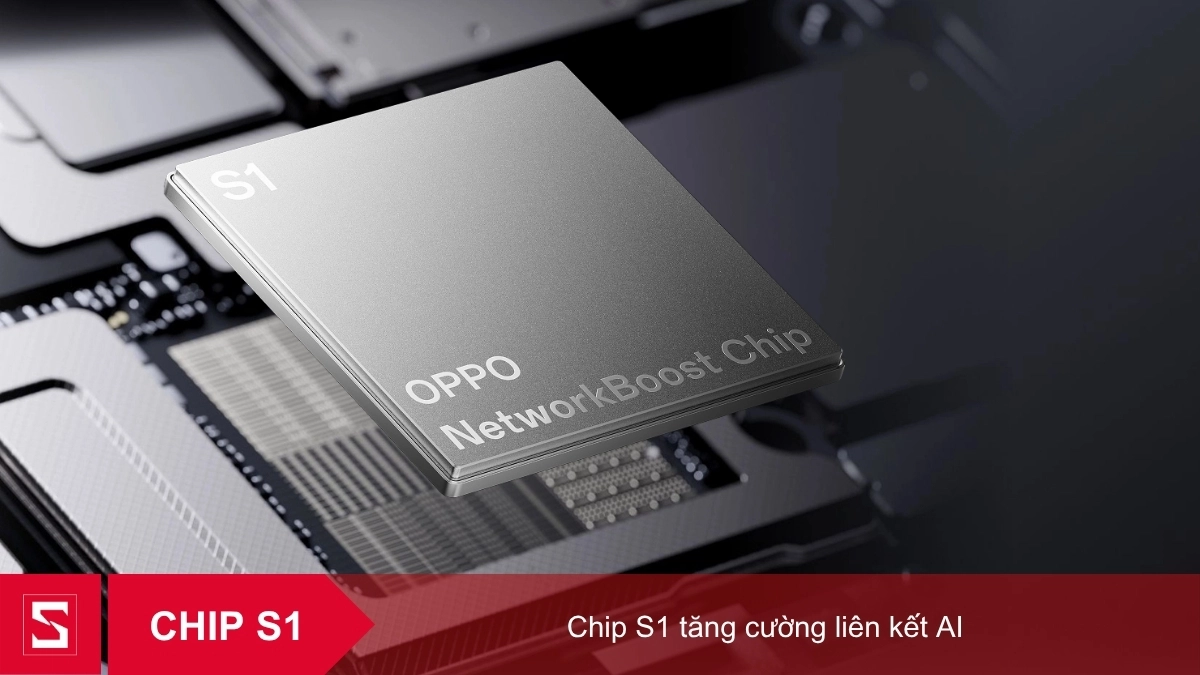 Chip OPPO NetworkBoost S1 tích hợp trên bo mạch của Find N6