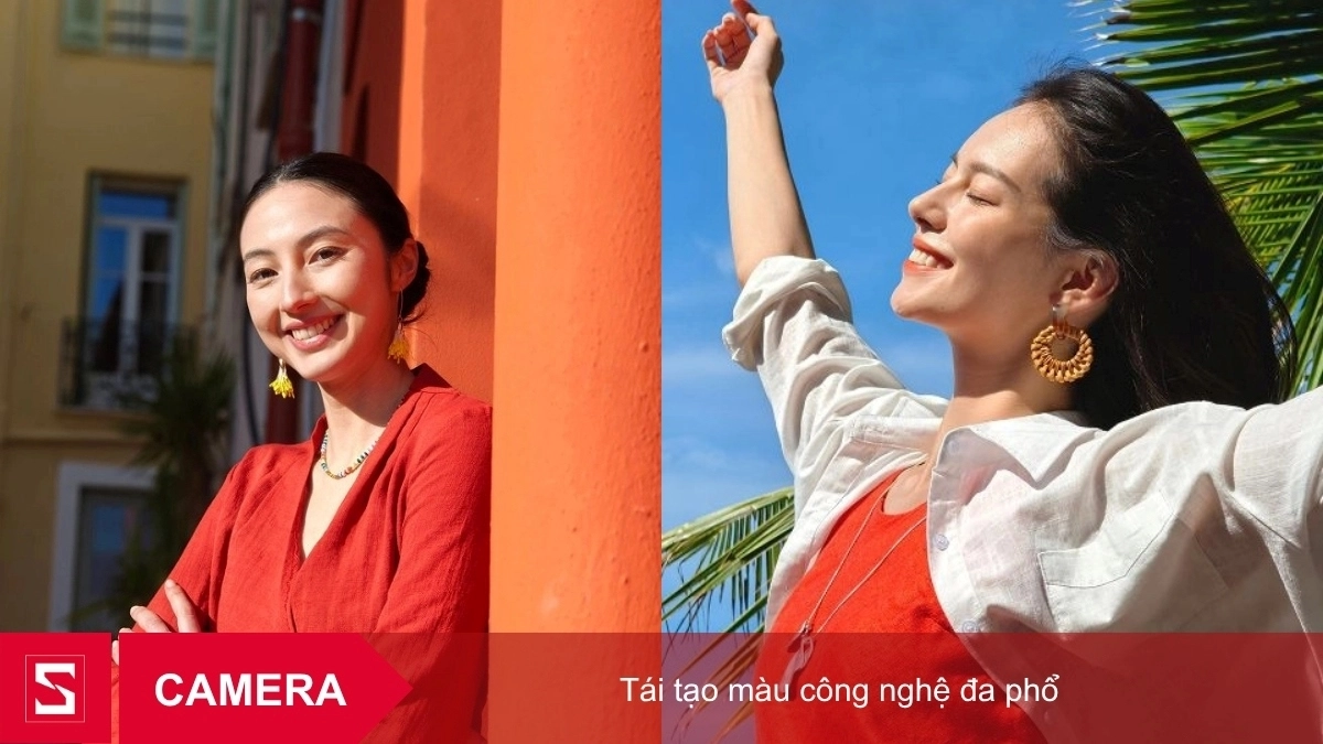 Ảnh chân dung chụp ngoài trời với màu sắc sống động từ camera OPPO Find N6