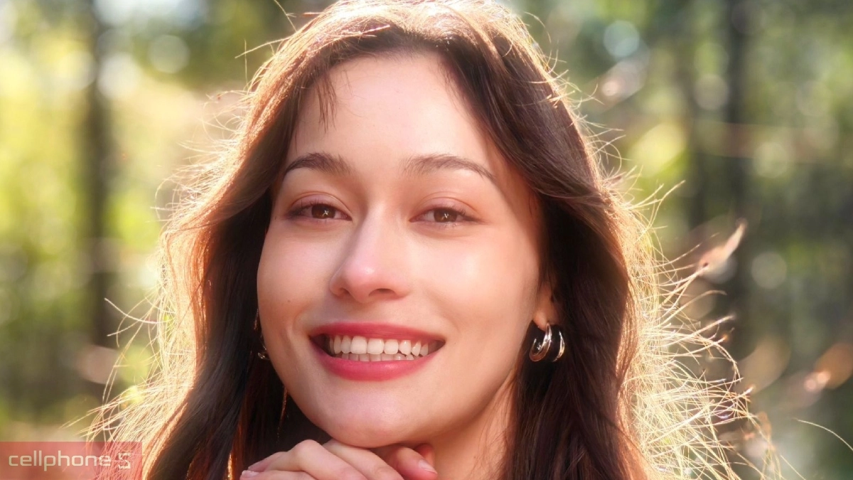 Ảnh chân dung chụp bằng OPPO Find N5 chế độ Hasselblad xóa phông tự nhiên, màu sắc chân thực