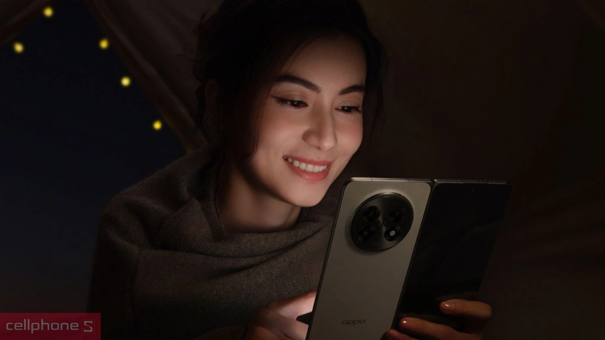 OPPO Find N5 tích hợp công nghệ bảo vệ mắt, thoải mái sử dụng trong môi trường thiếu sáng